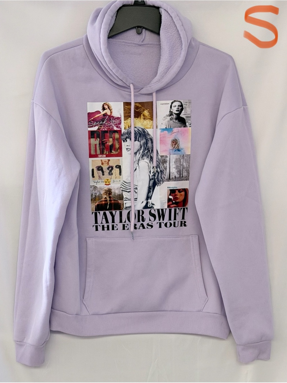 Taylor Swift Lavender Era Collage Pullover Hoodie